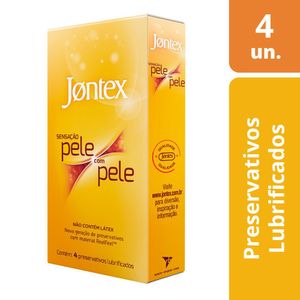 Preservativo Jontex Pele com Pele 4 Unidades
