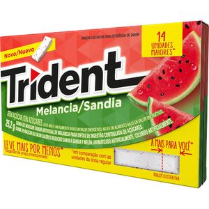 Goma De Mascar Trident Melancia 25,2G 14 Unidades