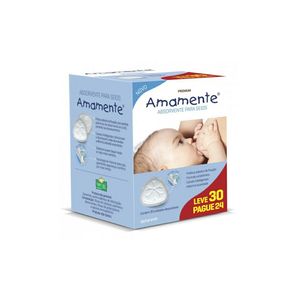 Absorvente para Seios Amamente Premium 30 Unidades