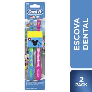 Escova Dental Infantil Oral-B Kids Mickey 2 Unidades