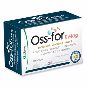 Suplemento Vitamínico e Mineral Oss-For K Mag com 30 Comprimidos
