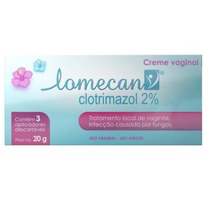 Creme Vaginal Lomecan 3 Aplicadores 20g