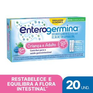 Enterogermina Tamanho Familia 20 Frascos 5ML