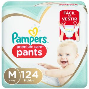 Fralda Pampers Premium Care Pants Giga M 124 Unidades