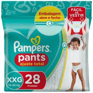 Fralda Pampers Pants Ajuste Total Mega XXG 28 Unidades