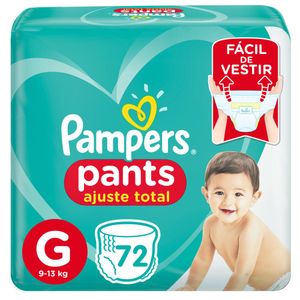 Fralda Pampers Pants Ajuste Total Giga G 72 Unidades