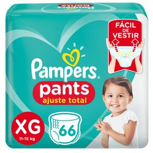 Fralda Pampers Pants Ajuste Total Giga XG 66 Unidades