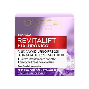 Creme Facial Revitalift Hialuronico Diurno FPS 20 50ml