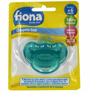 Chupeta Fiona Lillo Soft Anatomico Tamanho 2 Azul