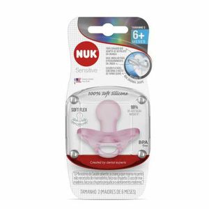 Chupeta Nuk 100% Silicone Girl Tamanho 2