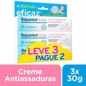 Kit Creme para Assaduras Bepantol Baby Leve 3 Pague 2 30g
