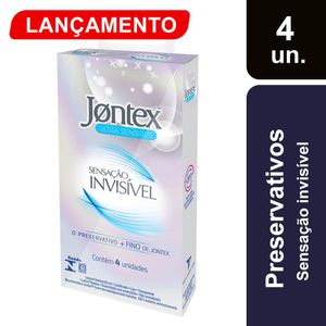Preservativo Jontex Sensacao Invisível 4 Unidades