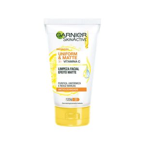 Gel Limpeza Facial Garnier Uniform & Matte 120G