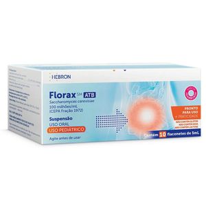 Florax Sm Atb Pediátrico 10 Flaconetes Framboesa