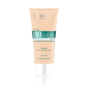 Base BB Cream LOréal Efeito Matte 5 em 1 Clara FPS50 30ml