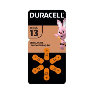 Pilha Duracell Auditiva 13