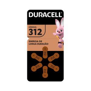Pilha Duracell Auditiva 312
