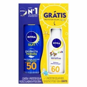 Kit Protetor Solar Protect&Bronze Fps 50 200Ml+Protect&Sensitive Fps 60 100Ml