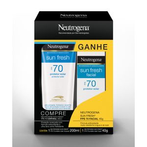 Kit Protetor Solar Neutrogena Sun Fresh Fps 70 200Ml+Protetor Solar Facial Fps 70 40G