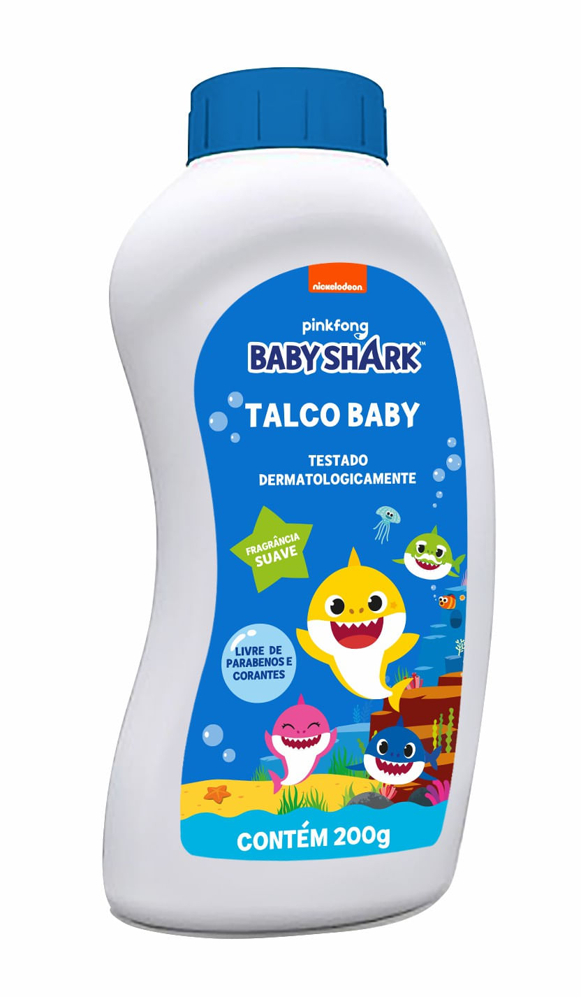 Talco Baby Shark 200G  Drogaria Globo - Drogaria Globo