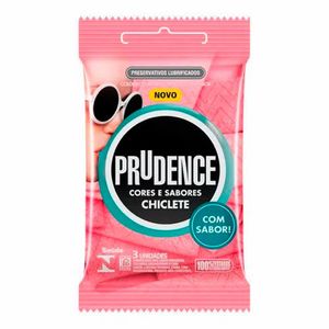 Preservativo Prudence Chiclete 3 Unidades