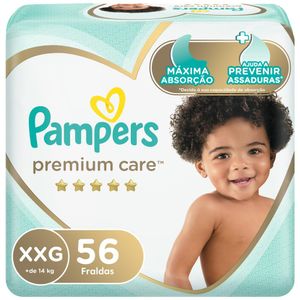Fralda Pampers Premium Care XXG 56 Unidades