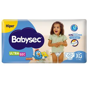 Fralda Babysec UltraSec XG 56 Unidades