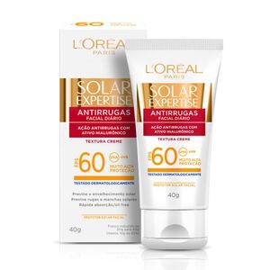 Protetor Solar Facial Loréal Paris Antirrugas Expertise FPS 60 40G