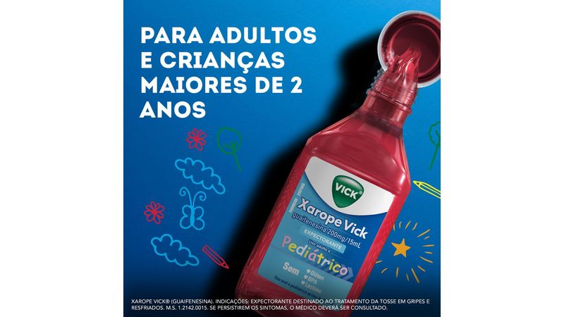 XAROPE VICK PEDIÁTRICO 120ML - Pague Menos