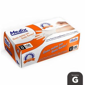 Luvas de Procedimento Top Quality Medix G Caixa com 100 unidades