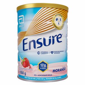 Suplemento Nutricional Ensure Pó Morango com 850g