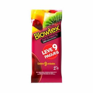 Preservativo Blowtex Tutti Frutti Leve 9 Pague 6unidades