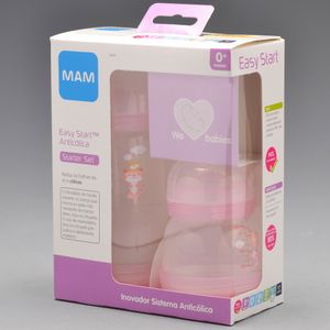 Kit Mamadeira MAM Easy Start Set Rosa
