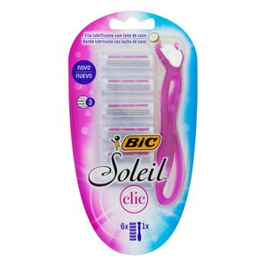 Kit Aparelho de Depilação Bic Soleil Clic + 6 Cargas