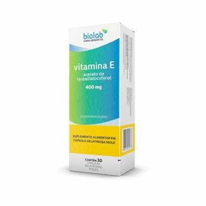 Vitamina E 400mg 30cápsulas Genérico Biolab