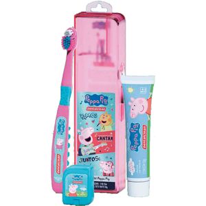 Kit Dental Clean Peppa Escova+Gel+Fio Dental