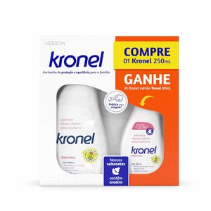 Kit Kronel Sabonete Líquido 250ml+ 80ml