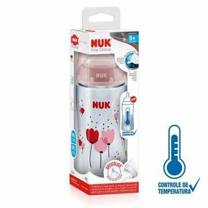 Mamadeira NUK First Choice Controle de Temperatura Tamanho 2 Girl 300ml