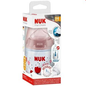 Mamadeira NUK First Choice Anticólica Controle Temperatura S1 Girl 150ml