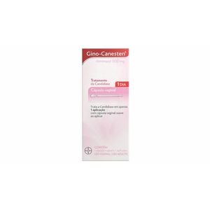 Gino-Canesten 1 Dia 500mg com 1cápsula Vaginal +1 Aplicador