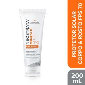 Protetor Solar Neostrata Minesol Corpo e Rosto FPS70 com 200ml