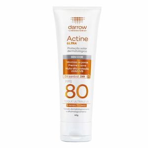Protetor Solar Actine Ultra Sem Cor Universal FPS80 com 40g