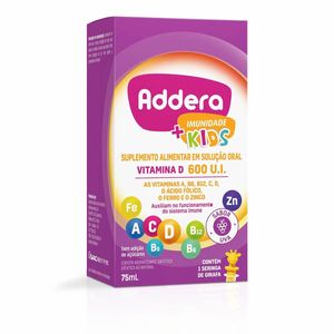 Vitamina D Addera + Imunidade Kids 600UI com 75ml
