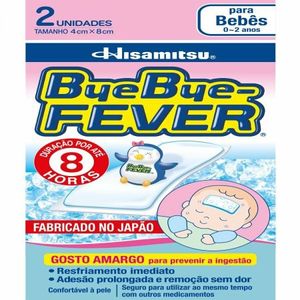 Bye Bye Fever para bebês com 2adesivos