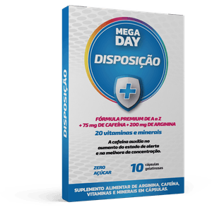 Suplemento Alimentar Mega Day Disposição 10cápsulas