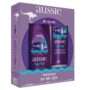 Kit Shampoo Aussie Mega Moist 360ml+Condicionador 180ml