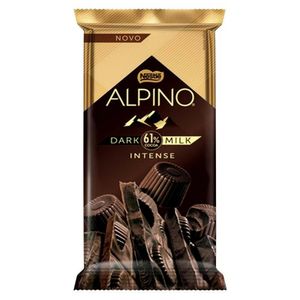 Tablete Chocolate Alpino Dark Milk 61% Intense 85g