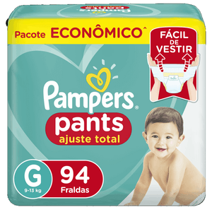 Fralda Pampers Pants Ajuste Total G- 94 Unidades