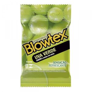 Preservativo Blowtex Uva Verde com 3 Unidades