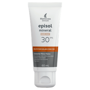 Protetor Solar Episol Color Mineral com Cor FPS 30 60ml